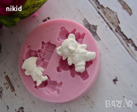 4 мечета мече силиконов молд форма декор украса торта фондан шоколад и др, снимка 2 - Форми - 17491690