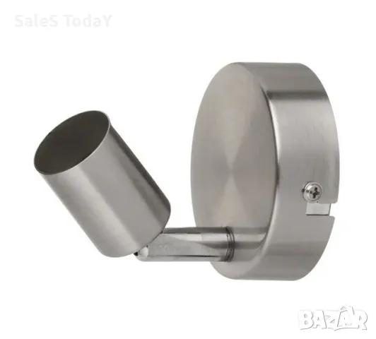 Лампа за стена, Спот, никел, 10см, снимка 2 - Лампи за стена - 49296679