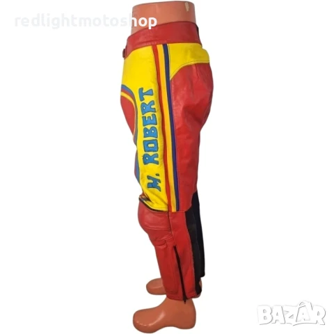 🧥 4995 – M.Robert Мъжки кожен мото панталон – Размер 56 – 💵 80 лв  , снимка 2 - Аксесоари и консумативи - 50500946