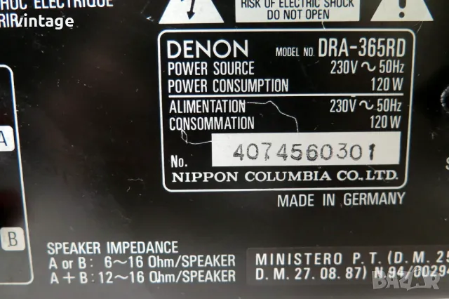 Denon DRA-365_B, снимка 7 - Ресийвъри, усилватели, смесителни пултове - 49914300