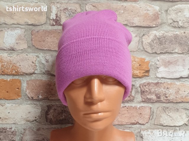 Нова зимна дамска/детска шапка в розов цвят, снимка 5 - Шапки - 43375934