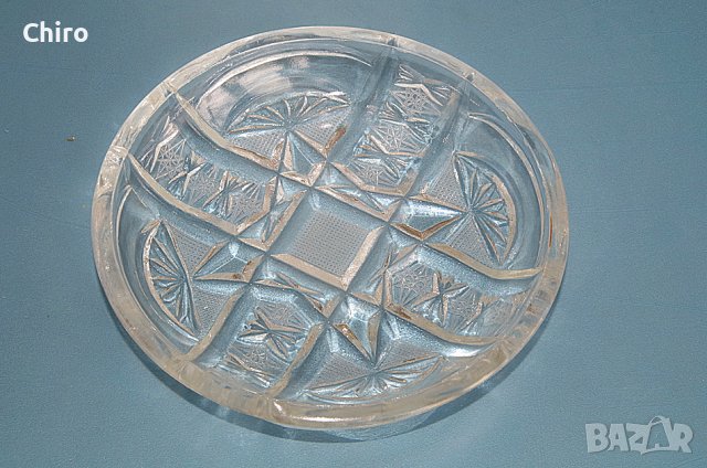 Сервиз 6 чинийки оловен кристал, снимка 4 - Чинии - 40799827