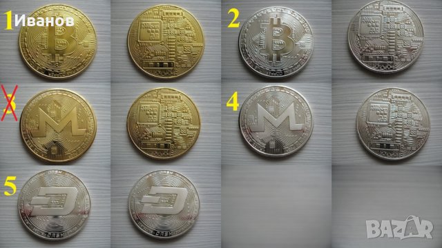 Колекционерска монета Биткойн, Година на кучето, Монеро, Даш, Лайткойн и   други, снимка 2 - Други ценни предмети - 21760625