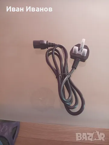 Продавам кабел захранване настолен компютър с английски чип нов