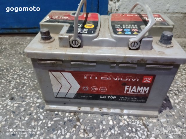 PRO серия акумулатор напълно изправен FIAMM TITANIUM PRO със ЗЕЛЕНО ОКО, 12 v, 70 Ah, 640 A,