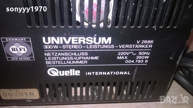 universum v2686 300w-GERMANY hifi amplifier-внос швеицария, снимка 17 - Ресийвъри, усилватели, смесителни пултове - 27396768