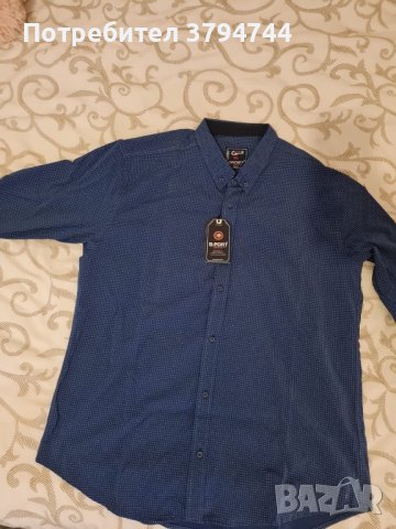 Мъжка тъмно синя риза