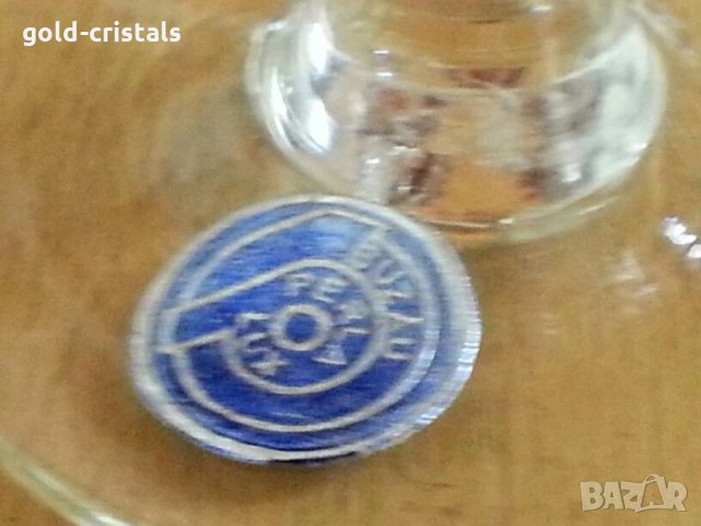 кристални чаши цветен червен кристал , снимка 2 - Антикварни и старинни предмети - 26936871