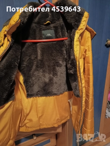 Зимно дамско яке с топла вата и качулка на ZARA , снимка 5 - Якета - 52859310