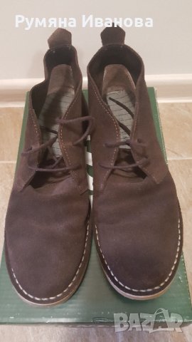 Кафяви обувки от естествен велур марка JACK & JONES, снимка 8 - Ежедневни обувки - 37563989