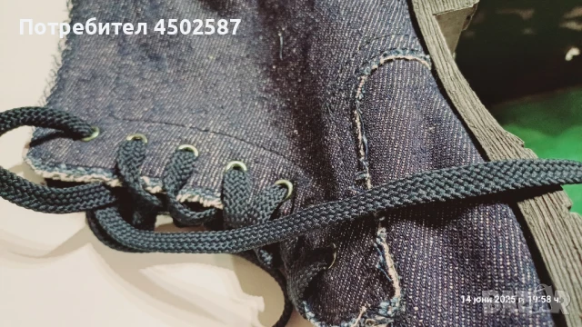 Дънкови боти, снимка 8 - Дамски ежедневни обувки - 50929468