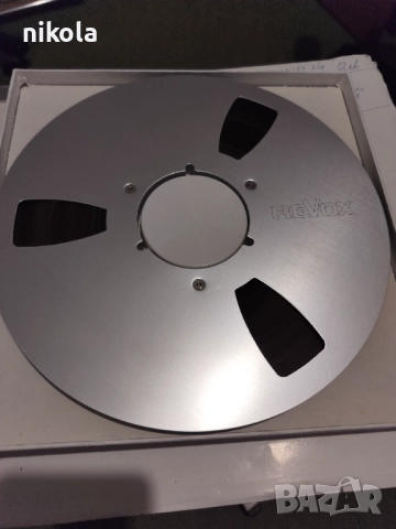 Метални ролки REVOX 26 см с лента  и кутия-85лв