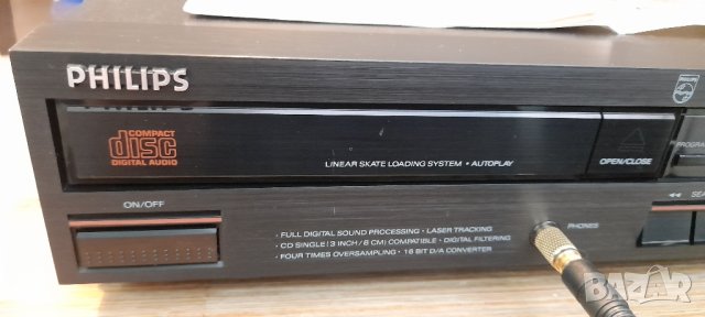 Philips CD 380 cd player плеър DAC TDA 1543, снимка 4 - Други - 44002922