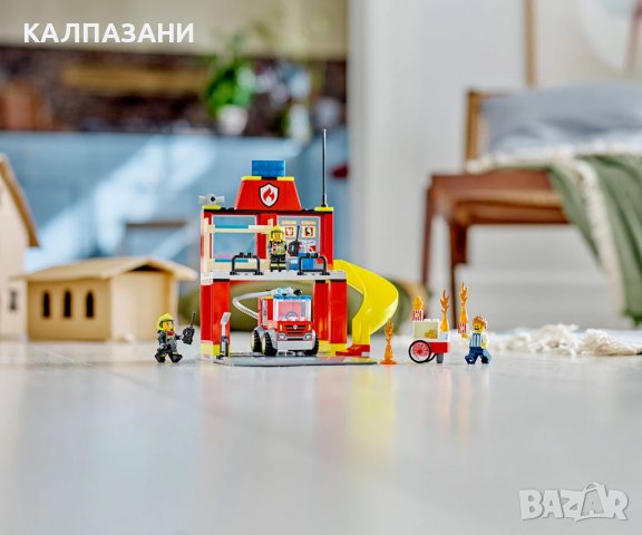 LEGO® City Fire 60375 - Пожарна команда и пожарникарски камион, снимка 5 - Конструктори - 39431123