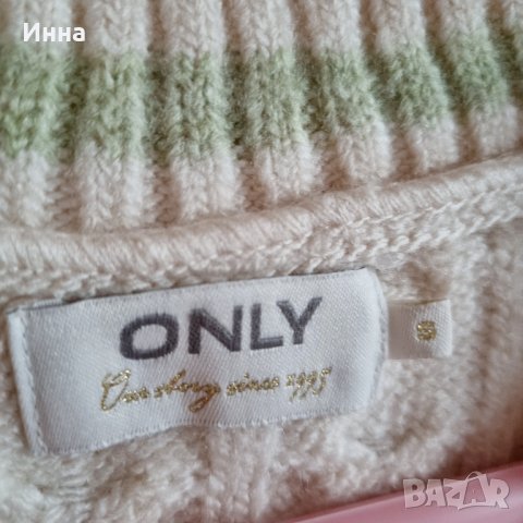 Плетен елек без ръкави пуловер бежов розов топъл топ , снимка 6 - Блузи с дълъг ръкав и пуловери - 43256595