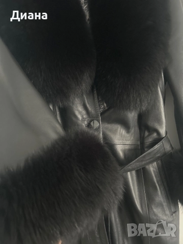 Дамско кожено яке, снимка 2 - Якета - 51880453