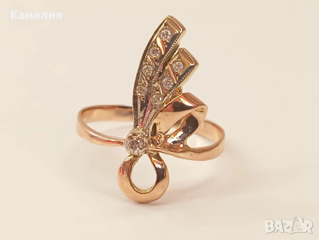 Руско злато , снимка 2 - Пръстени - 52634984