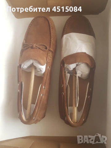 Мъжки кожени мокасини Зара Zara, снимка 3 - Мокасини - 53536590