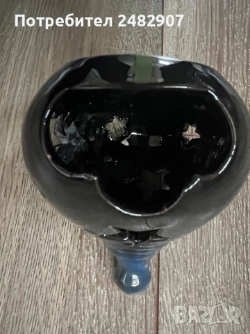 Стар керамичен свещник, снимка 2 - Антикварни и старинни предмети - 53391293