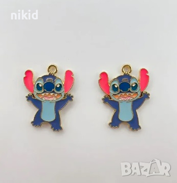 Стич Stitch висулки висулка за бижу колие гривна ръчна изработка висулка декорация, снимка 2 - Други - 44847738