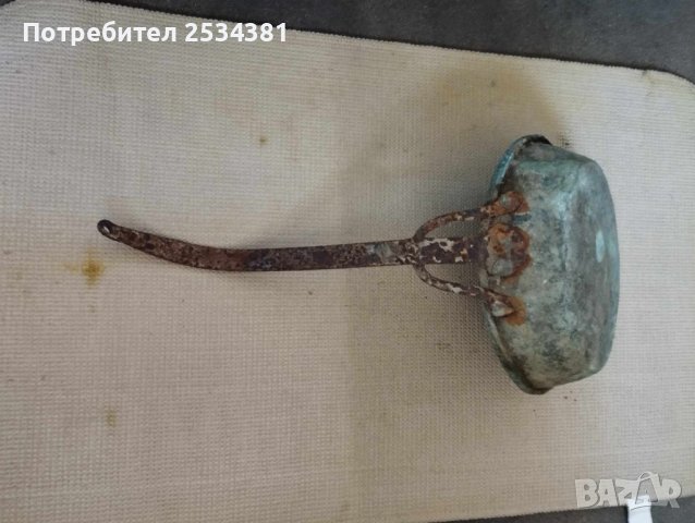 Стар бакърен тиган, снимка 4 - Колекции - 43554945