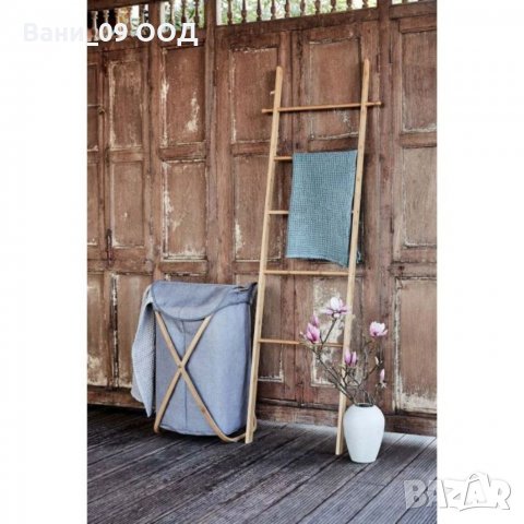 Кош за пране-бамбук и текстил, снимка 2 - Други стоки за дома - 34646521