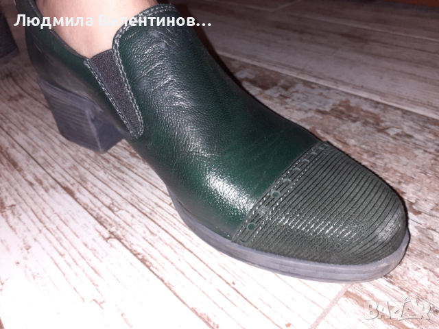 Нови тъмно зелени обувки, снимка 3 - Дамски ежедневни обувки - 44905934