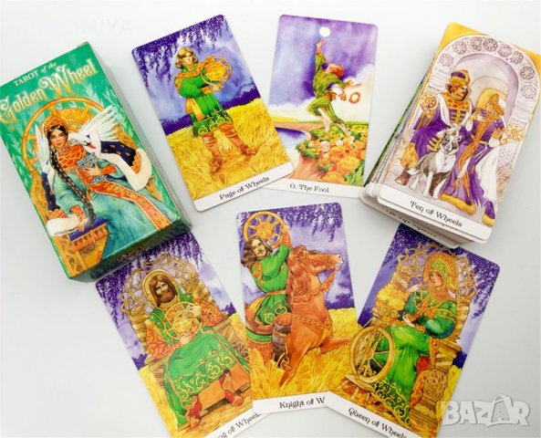 Tarot of Golden Wheel - карти Таро, снимка 13 - Други игри - 37369411