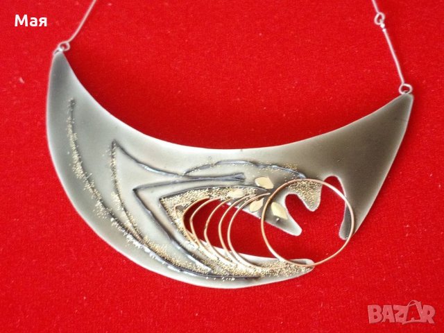 Дизайнерско колие с обеци уникат  Цена : 85 лв., снимка 4 - Колиета, медальони, синджири - 28220062