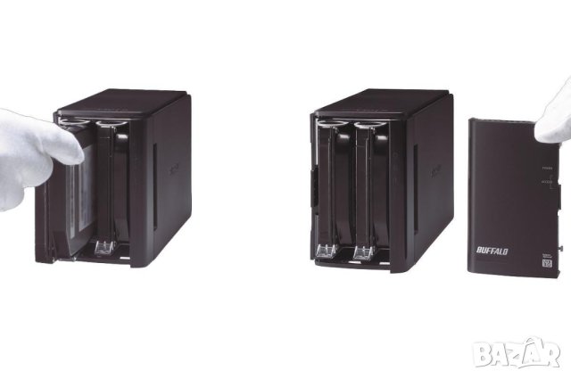 Buffalo DAS кутия за 2 x 3.5 HDD/RAID0, RAID1/USB 3.0, снимка 2 - Твърди дискове - 40752251