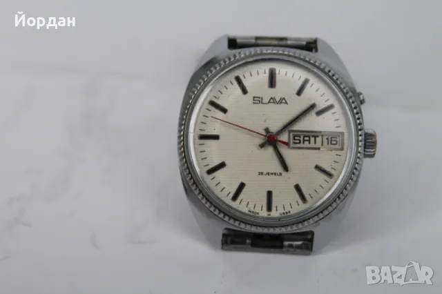 СССР мъжки ръчен часовник ''Слава'' /26 камъка/, снимка 2 - Мъжки - 50404152