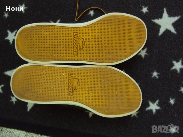 Сникърси LACOSTE Мъжки спортни обувки от естествена кожа , снимка 3 - Спортно елегантни обувки - 26642096
