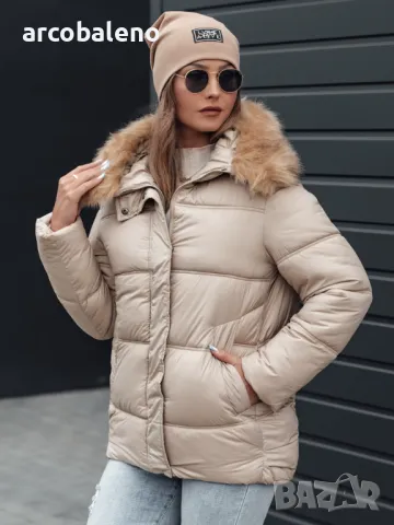 NORDKOLL Дамско зимно яке с качулка, 3цвята , снимка 11 - Якета - 48264585