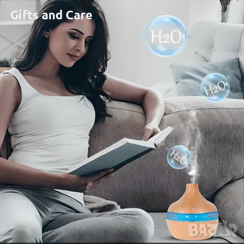 Арома дифузер със седем различни светлини, снимка 5 - Друга електроника - 47656830