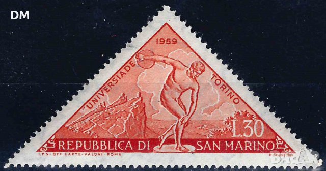 Сан Марино 1959 - спорт MNH, снимка 1 - Филателия - 44083024