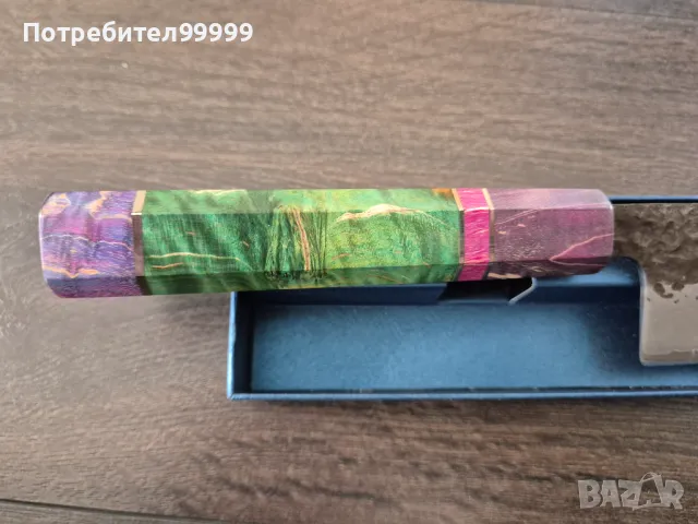 Кухненски нож от Дамаска стомана , снимка 5 - Други - 48090750