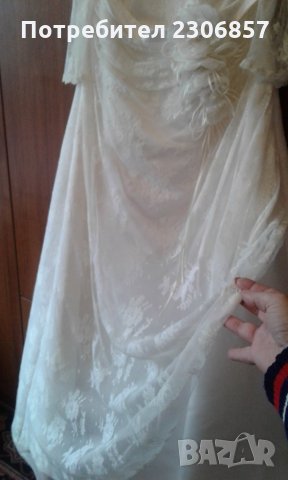 Рокля с белгийска дантела , снимка 2 - Сватбени рокли - 26938819