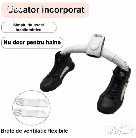 Закачалка с функция за изсушаване, За дрехи и обувки, С горещ въздух, Бял, снимка 13 - Закачалки - 47483047