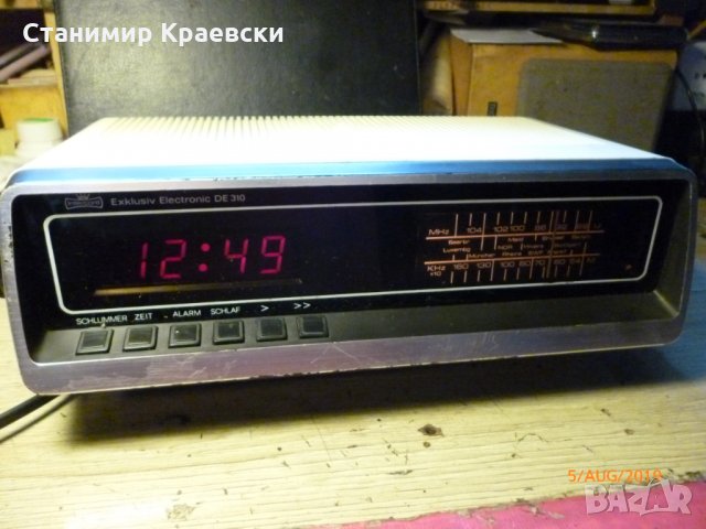 INTERCORD Exklusiv Electronic DE 310 radio clock alarm - vintage 78 - финал, снимка 4 - Други - 26209818
