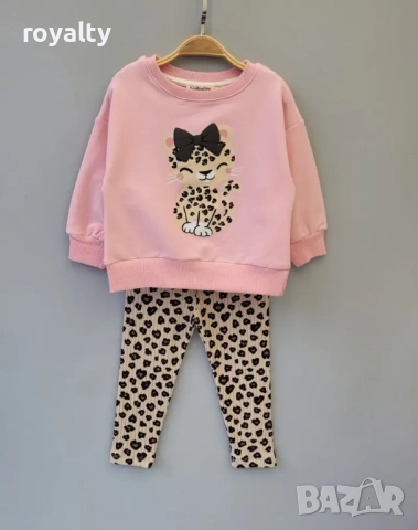 Комплект за момичета с коте Различни цветове 