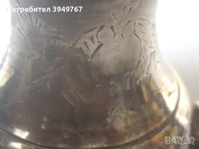 Красива посребрена каничка., снимка 2 - Антикварни и старинни предмети - 47393600
