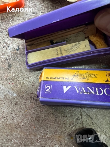 Традиционни Bb тръстики за кларинет Vandoren и други плюс части - лот, снимка 5 - Духови инструменти - 52207465