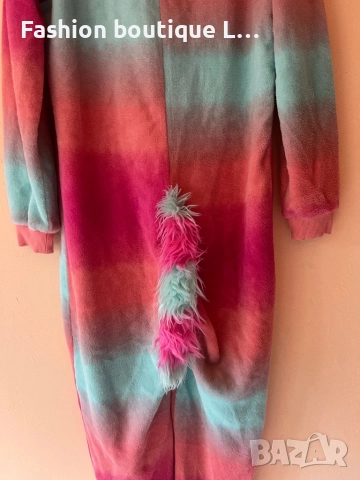 Цял плюшен гащеризон еднорог с опашка и ушички с рог на качулката S / M размер 🦄🦄🦄🦄🦄🦄🦄🦄🦄, снимка 10 - Други - 51809098