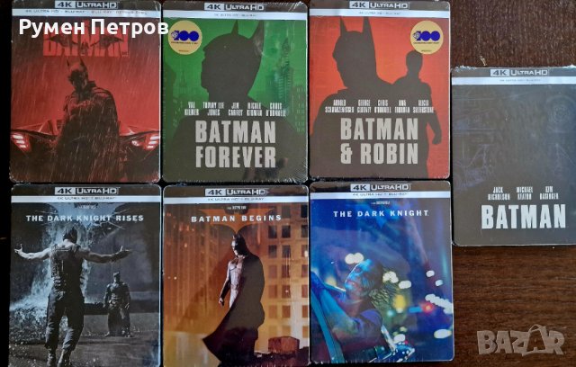 Всички БАТМАН филми на 4К + блу рей стилбук ! ПРОМО ЦЕНА !, снимка 2 - Blu-Ray филми - 43270408