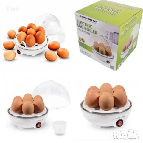 Яйцеварка, 7 Яйца, 350W, Бяла. Гаранция 2 Години.