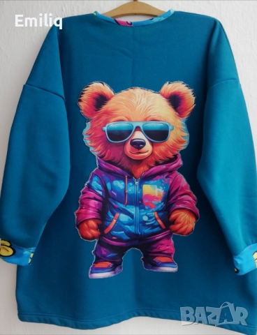 Нова Мъжка Ватирана Блуза 5ХЛ/ГО-150см., снимка 2 - Блузи - 52871811