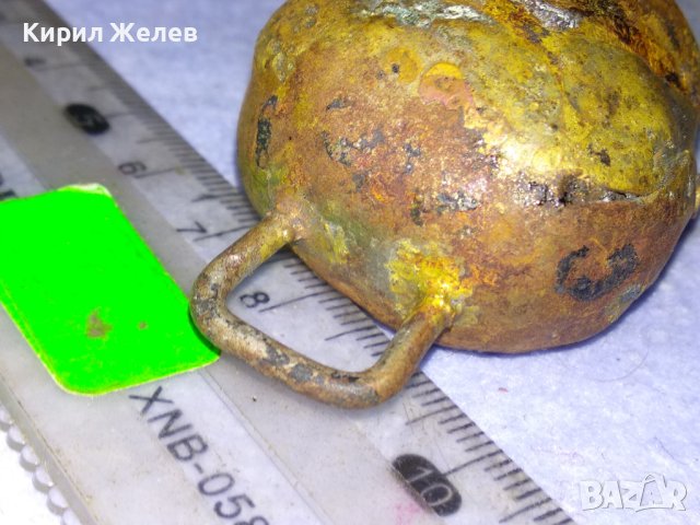 МНОГО СТАРА МЕТАЛНА РЪЧНО КОВАНА ХЛОПКА За КОЛЕКЦИЯ БИТОВ КЪТ МЕХАНА ИНТЕРИОР 38430, снимка 4 - Антикварни и старинни предмети - 43665589