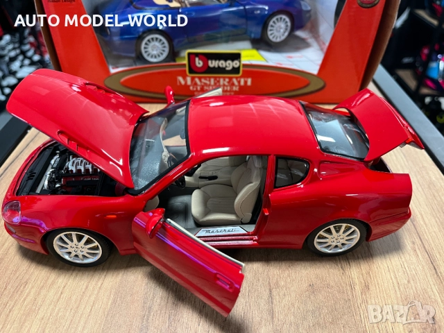 Метална колекционерска количка BBURAGO MASERATI 3200GT 1:18 НОВА, снимка 7 - Колекции - 51660172