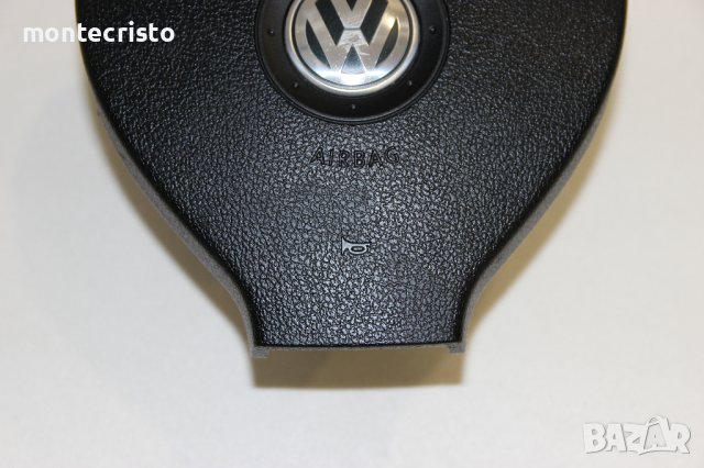 Трилъчев airbag волан VW Touran (2003-2010г.) 5N0.880.201 / 5N0880201 / 610079600C, снимка 2 - Части - 43620749