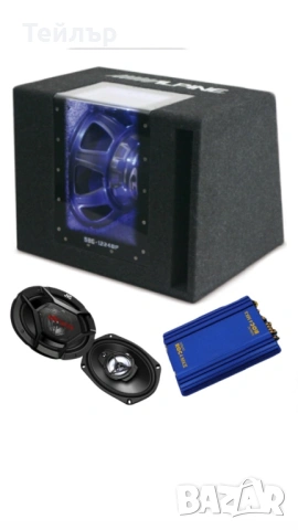 Alpine 12inc и JVC говорители със захранване Signat ROC4 MK2. 